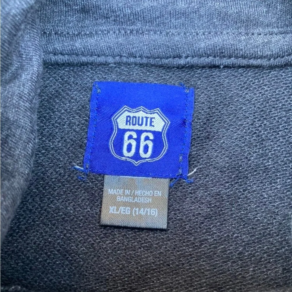 Route 66 Kids Youth Boys‎ Size XL Gray Hoodie Shirt